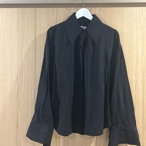 Modern black blouse